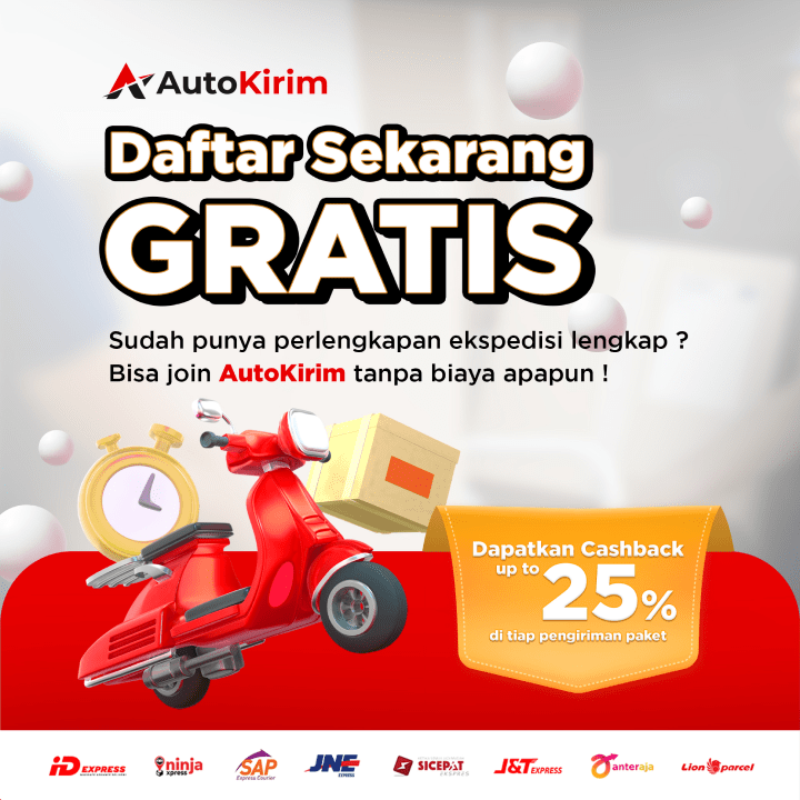 daftar autokirim gratis cashback besar kirimpaket