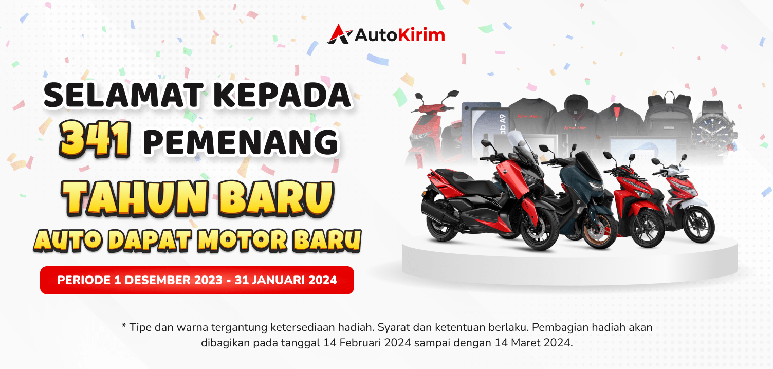 Program Hadiah AutoKirim Tahun Baru Auto Dapat Motor Baru