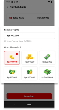 Aplikasi AutoKirim isi top up saldo