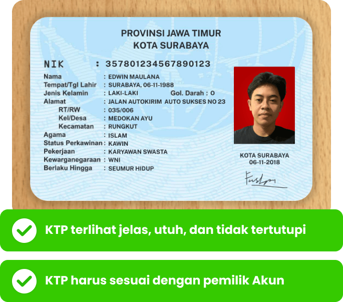 Verifikasi KTP AutoKirim