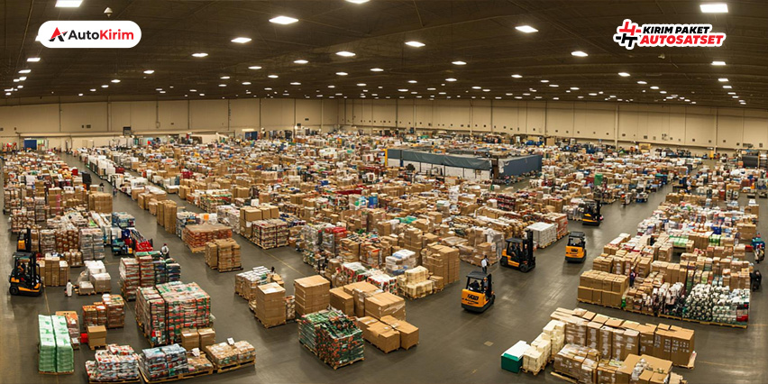 pengiriman membludak