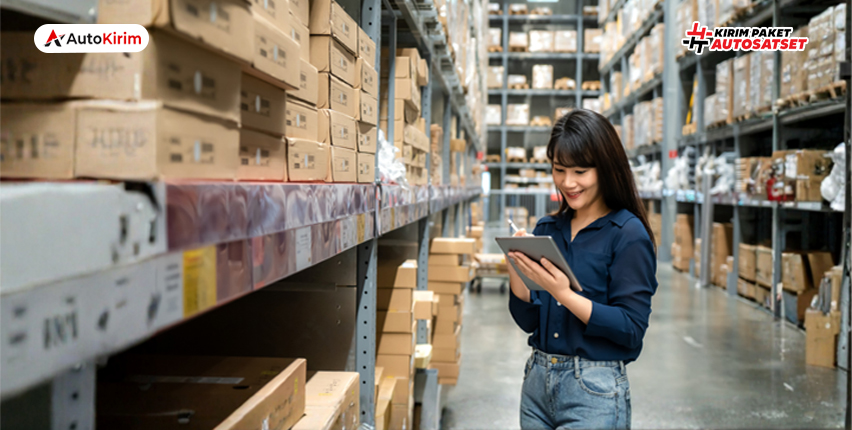 Seller picking barang menggunakan picking list