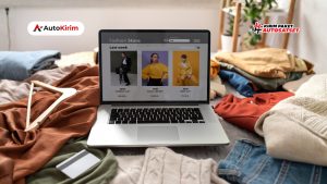 Ilustrasi platform jualan preloved online