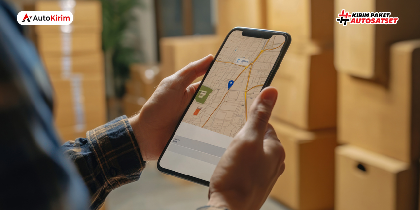 monitoring paket di area pengiriman sulit dijangkau dengan fitur tracking